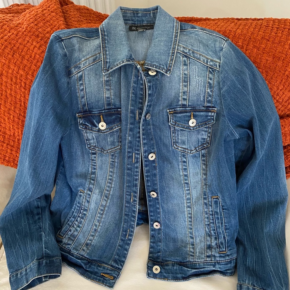 INC Denim Jacket — rarely worn!